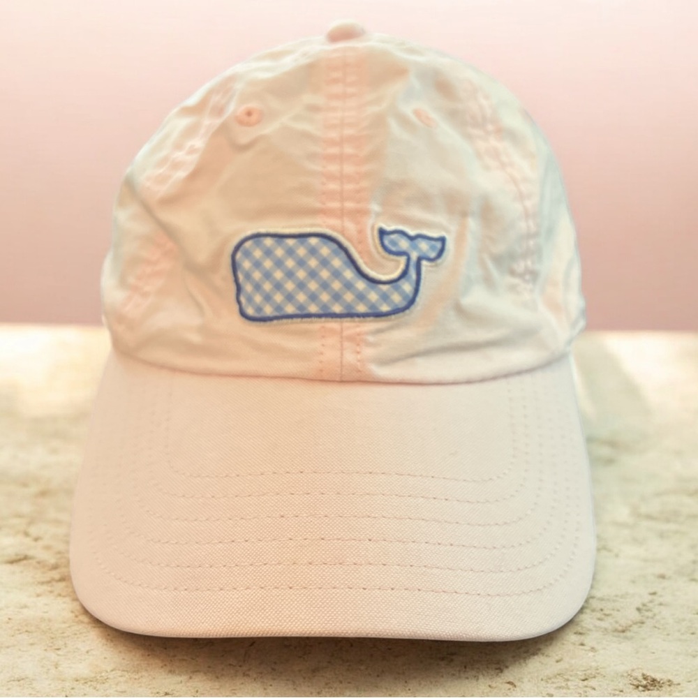 Vineyard Vines Pink Whale‎ Logo Adjustable Baseball Hat Cap